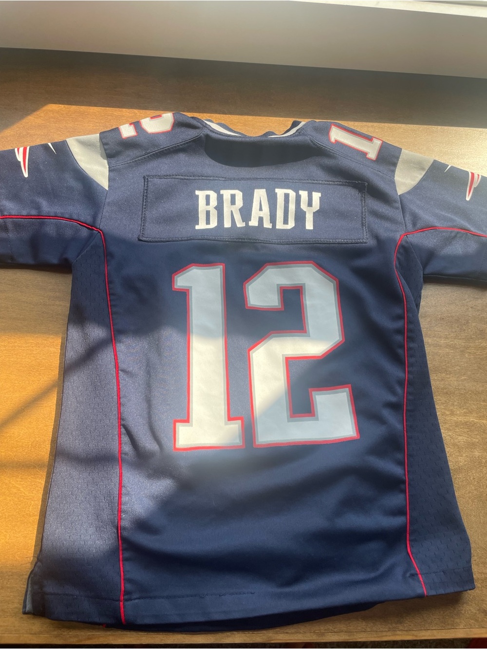 NFL Boys Tom Brady #12 Football Jersey